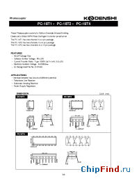 Datasheet PC-18T4 manufacturer Kodenshi