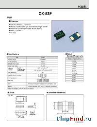 Datasheet CX-53F manufacturer Kyocera Kinseki