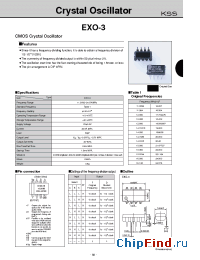 Datasheet EXO-3-14.9105M manufacturer Kyocera Kinseki