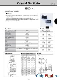 Datasheet EXO-3-17.734476M manufacturer Kyocera Kinseki