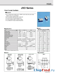Datasheet JXO-5 manufacturer Kyocera Kinseki