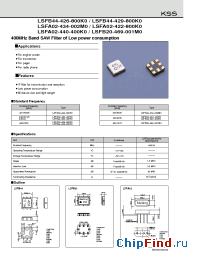 Datasheet LSFA02-440-400K0 manufacturer Kyocera Kinseki