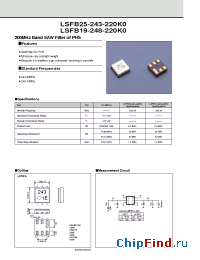 Datasheet LSFB19-248-220K0 manufacturer Kyocera Kinseki