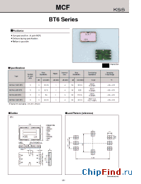 Datasheet MXF55-8BF-BT6 manufacturer Kyocera Kinseki