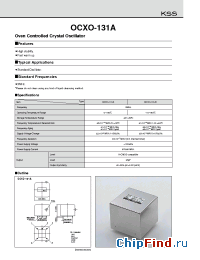 Datasheet OCXO-131A1 manufacturer Kyocera Kinseki