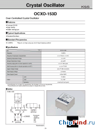 Datasheet OCXO-153D manufacturer Kyocera Kinseki