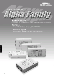 Datasheet ALPHA800 manufacturer Densei-Lambda