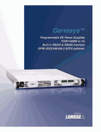 Datasheet GEN12.5-60 manufacturer Densei-Lambda