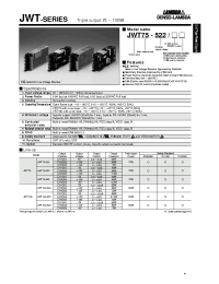 Datasheet JWT75-5FF manufacturer Densei-Lambda
