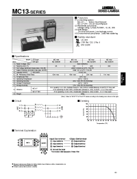 Datasheet MC1306DIN manufacturer Densei-Lambda
