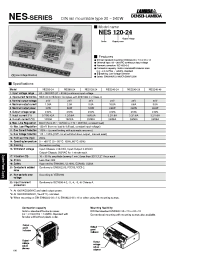 Datasheet NES120-24 manufacturer Densei-Lambda