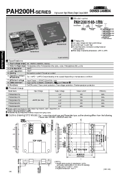 Datasheet PAH200H48 manufacturer Densei-Lambda