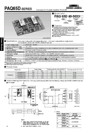 Datasheet PAQ65D48-2518 manufacturer Densei-Lambda