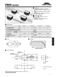 Datasheet PBW-1206-33 manufacturer Densei-Lambda
