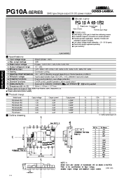 Datasheet PG10A-48-1R2 manufacturer Densei-Lambda