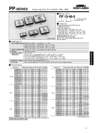 Datasheet PP1R5-24-12 manufacturer Densei-Lambda