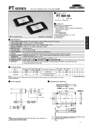 Datasheet PT500-66 manufacturer Densei-Lambda