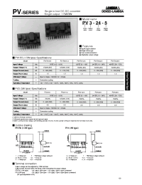 Datasheet PV3 manufacturer Densei-Lambda