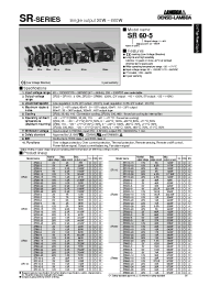 Datasheet SR20-6 manufacturer Densei-Lambda