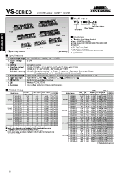Datasheet VS100B-3 manufacturer Densei-Lambda