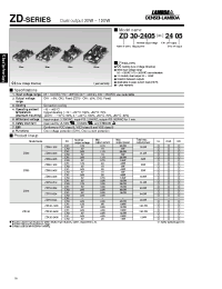 Datasheet ZD120-1205 manufacturer Densei-Lambda