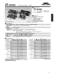 Datasheet ZT170-525 manufacturer Densei-Lambda