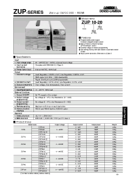Datasheet ZUP10-20 manufacturer Densei-Lambda