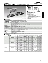 Datasheet ZWQ80-5222 manufacturer Densei-Lambda
