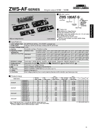 Datasheet ZWS100PF-12 manufacturer Densei-Lambda