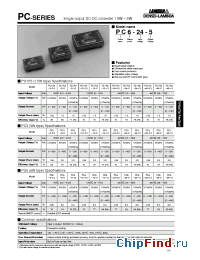 Datasheet PC1R5-12-12 manufacturer Lambda