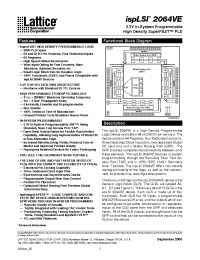 Datasheet 2064VE manufacturer Lattice