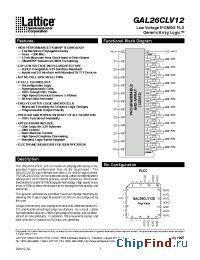 Datasheet GAL26CLV12D-5L manufacturer Lattice