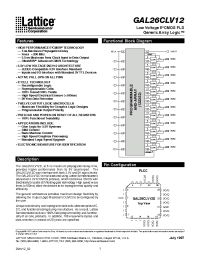 Datasheet GAL26CLV12D-7LJ manufacturer Lattice