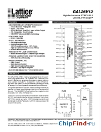 Datasheet GAL26V12C manufacturer Lattice