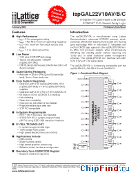 Datasheet ispGAL22V10AB-28LJ manufacturer Lattice