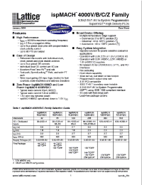 Datasheet LC4000C manufacturer Lattice