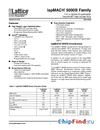 Datasheet LC5256B-10F256I manufacturer Lattice