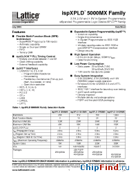 Datasheet LC5256MB-75F256C manufacturer Lattice