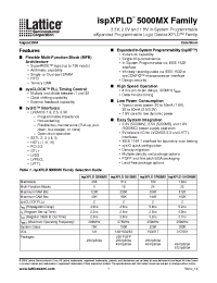 Datasheet LC5256MC производства Lattice