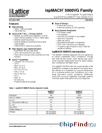 Datasheet LC5768VG-10F256C manufacturer Lattice