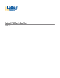 Datasheet LFEC10E-3F256C manufacturer Lattice
