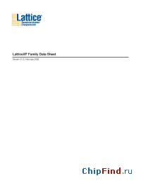 Datasheet LFXP6C-3Q208C manufacturer Lattice