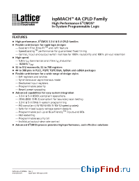 Datasheet M4A3-256/128 manufacturer Lattice