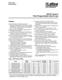 Datasheet OR2C06A manufacturer Lattice