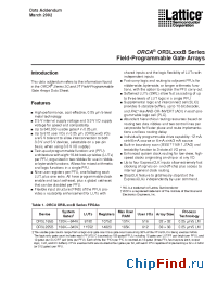 Datasheet OR3L165B7BC432-DB manufacturer Lattice