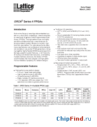 Datasheet OR4E02-1BA352I manufacturer Lattice