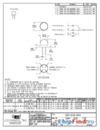 Datasheet DIS-1018-105A manufacturer LEDtronics