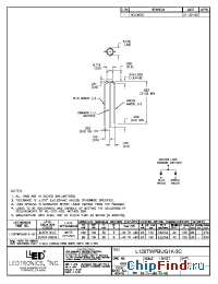 Datasheet L120TWPBUG1K-3C manufacturer LEDtronics