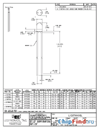 Datasheet L120TWXX5L manufacturer LEDtronics