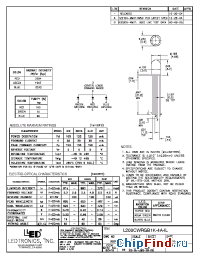 Datasheet L200CWRGB1K-4A-IL manufacturer LEDtronics